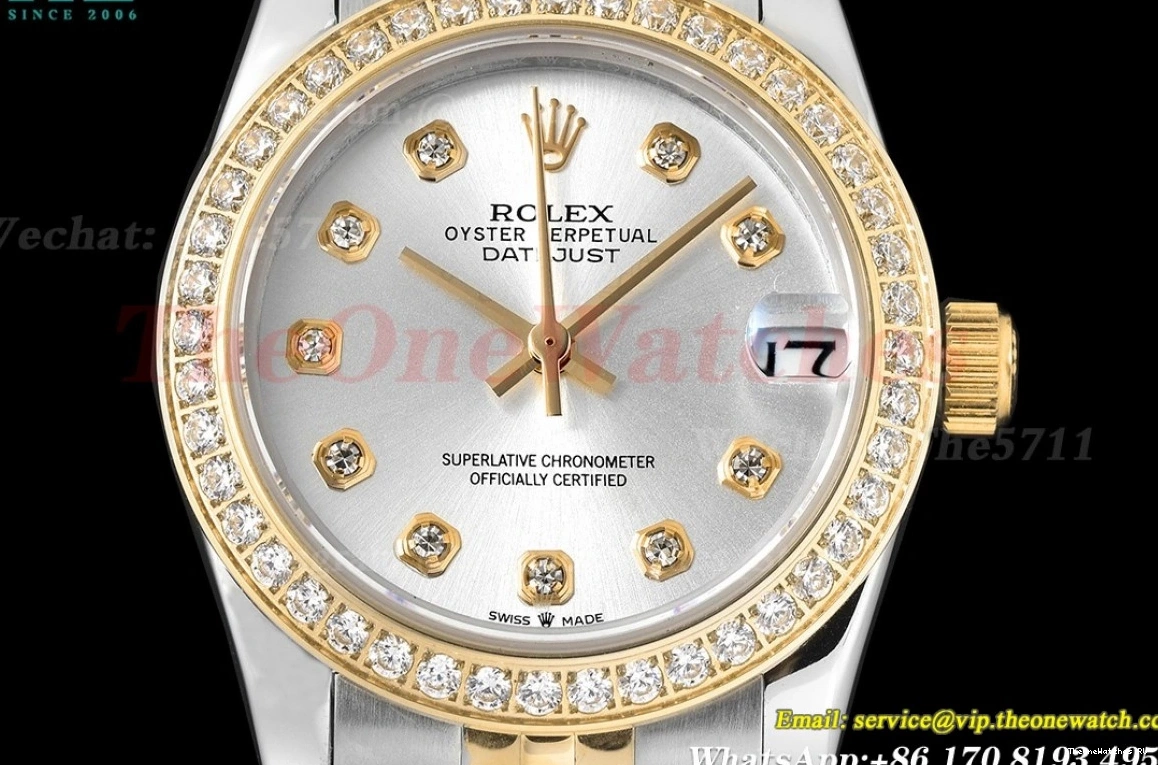 Dia MY8215 28mm Dia GDF YG SS Silver Datejust 0702